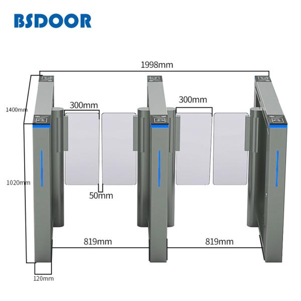 Servo Motor Intelligent TCP IP Speed Gate Turnstile Card Control System