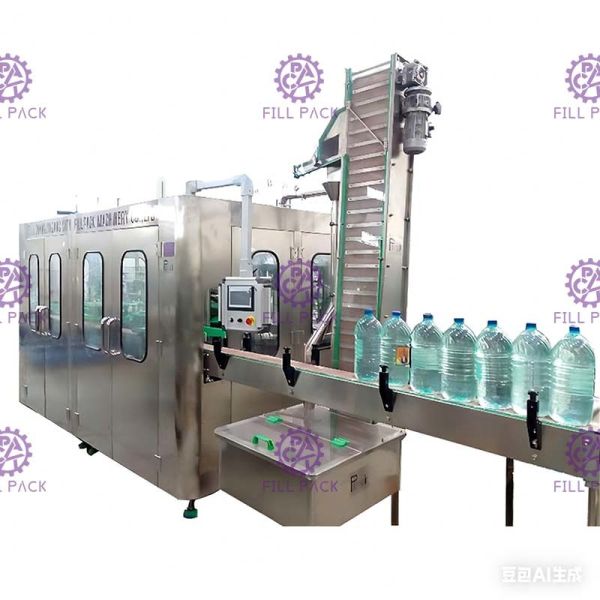 3L / 5L / 10L Mineral Bottle Filling Machine Line Pure Water 3 In 1 Plastic 1000BPH 7.5KW