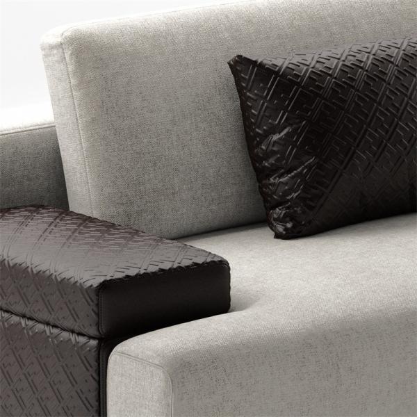 Italian Modern Cloth Upholstered Sofa Set Luxury Living Room Furniture Sets