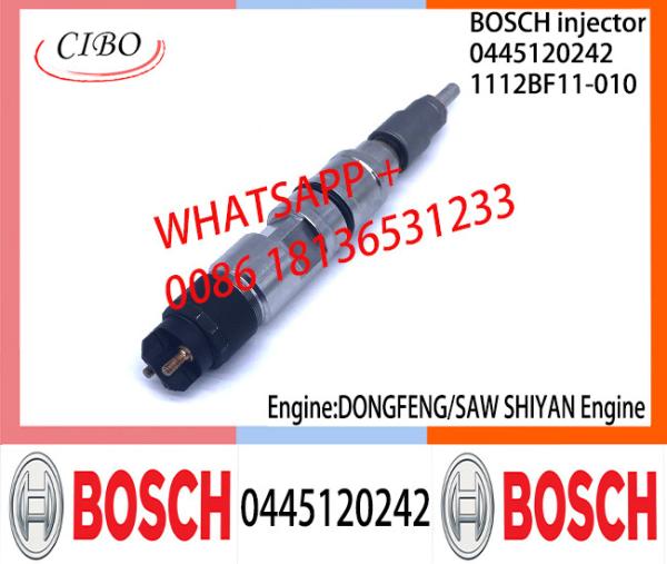 Conjunto original 0445120242 1112BF11-010 do injetor de combustível 1112BF11-010 de BOSCH 0445120242 para DONGFENG/SAW SHIYAN
