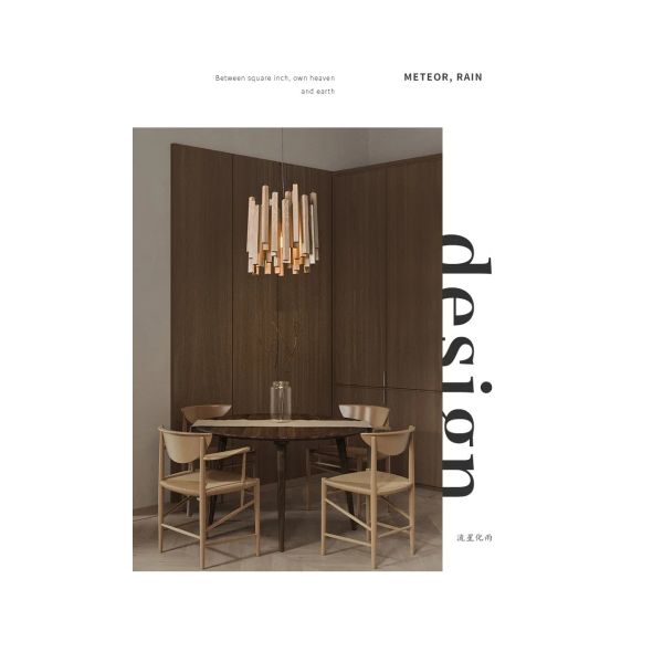 Dining Living Room Farmhouse Kitchen Table Solid Wood Led Pendant Chandelier Lamp Retro Wooden Hanging Chandelier (WH-VP-320)