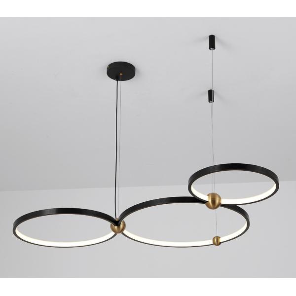 Círculo de acrílico de aluminio 300m m 400m m 500m m Ring Pendant Ceiling Light