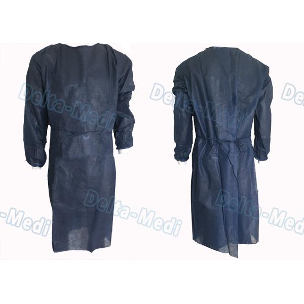 Темно-синая не сплетенная устранимая изоляция одевает длинный рукав для медицинских хирургических вмешательств