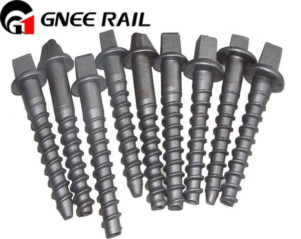 Customizable Rail Square Head Screw Spikes Fasteners for Secure Rail Connections Options Available