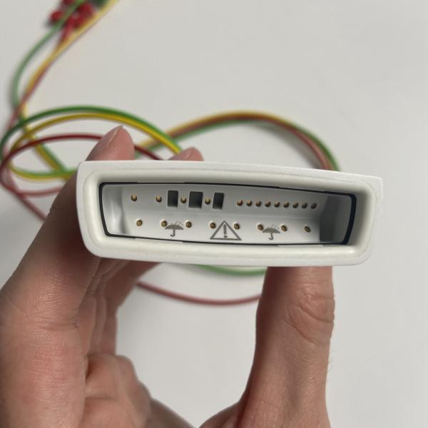 Three Guide European Standard Clamp With Blood Oxygen Connector ECG 3-Lead Grabber REF:989803171911