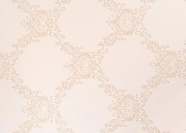 Classical Damask European Style Wallpaper Washable for Household , Beige color