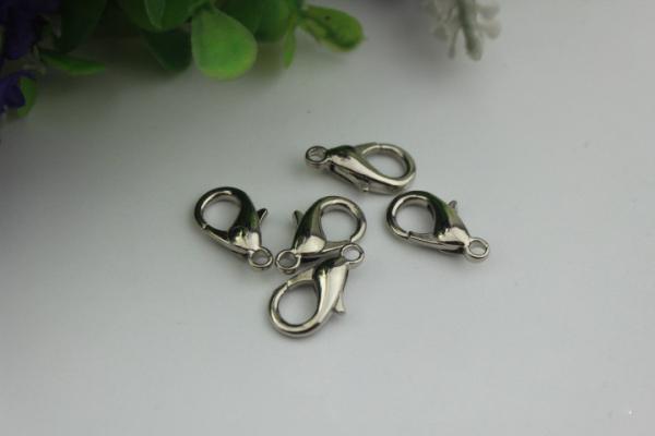 Mini style zinc alloy various of color metal swivel snap lobster claw clasp hook with 18 mm