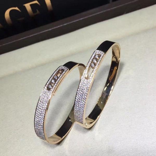  18K Gold Bracele   3 Diamond