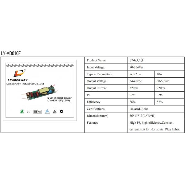 good work high PF open frame LED power driver