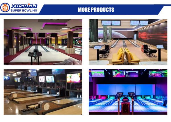Brunswick Bowling Lane Refurbished Tenpin Bowling Equipment with Grey Metal Material