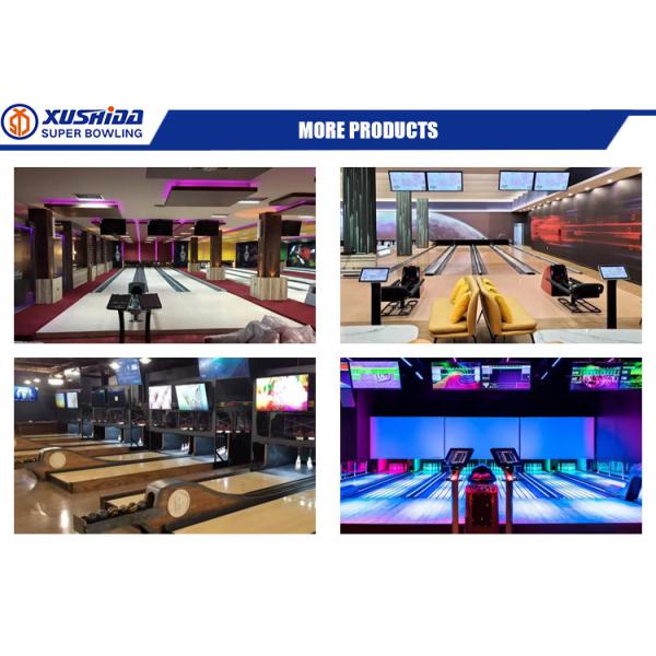 Glow Effect Brunswick Bowling Alley Equipment For Grey Fitness Center