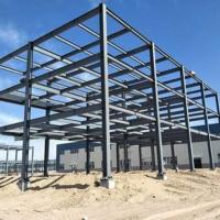 Édifices d'atelier en acier commercialement durable avec raccordement soudé / porte enroulée