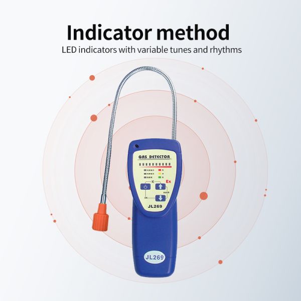 Waterproof 50ppm Gooseneck Gas LPG Detector 180mm×72mm×36mm