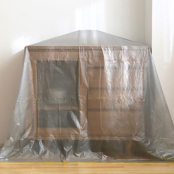Clear Plastic Furniture Cover Fits Sofa Chair and Other Sizes Thickness 5.5-12.5 Micron