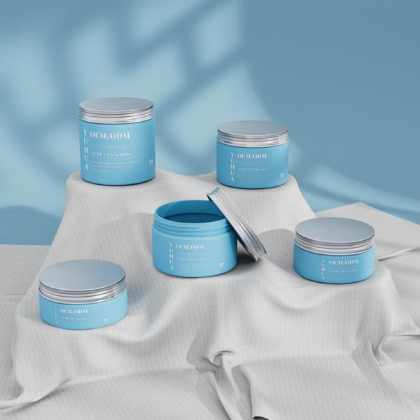 Embalagem de plástico redondo cosmético para cuidados com a pele frasco de creme de PP 180g 240g 300g 360g 480g