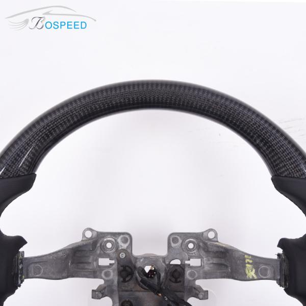 Smooth Customization Defender Leather Steering Wheel Land Rover Real Carbon Fiber