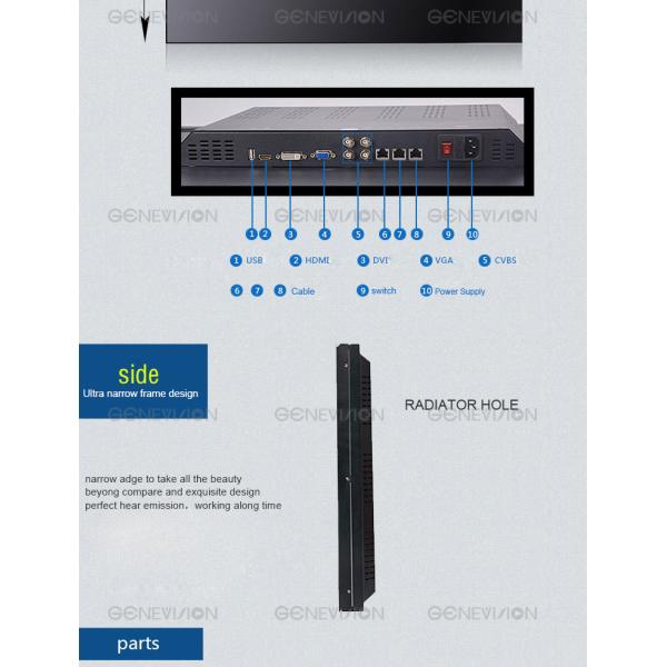 Настенный дисплей лькд электронной безопасностью Сумсунг видео- СДЕЛАЛ яркость 700 ДЛЯ выставки