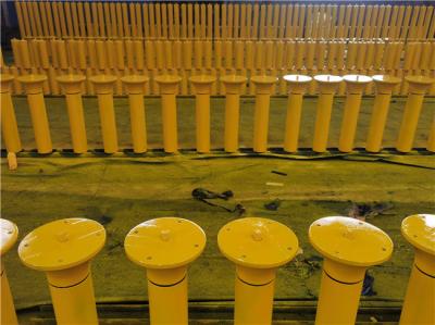 Carrier TD75 133mm Dia Self Aligning Conveyor Roller Powder Coated