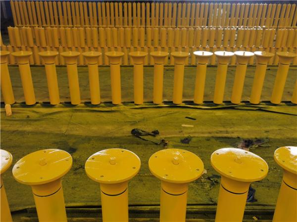 Carrier TD75 133mm Dia Self Aligning Conveyor Roller Powder Coated