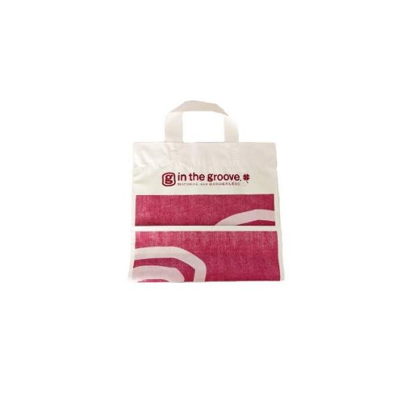 CPE Plastic Carrier Bags Biodegradable Reusable Patch Handle Plastic Bags
