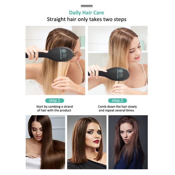 Dual voltage Nylon Ionic Hair Straightener Comb Ceramic Coating