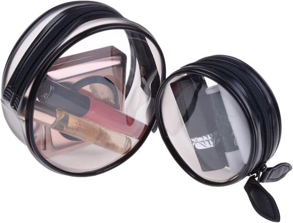 Travel PVC Cosmetic Bags Women  Waterproof and durable Transparent Clear Makeup Bag