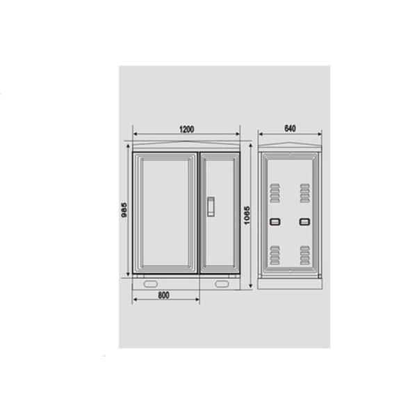 SMC Power Fiberglass Enclosures Cabinet Reinforced Plastics Outdoor Cable Box