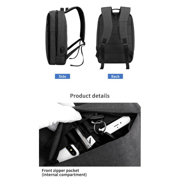 Logo personnalisé de haute qualité chargeur USB hommes ordinateur portable d'affaires sac à dos école imperméable sac à dos homme sac à dos sac à dos sac à dos portable