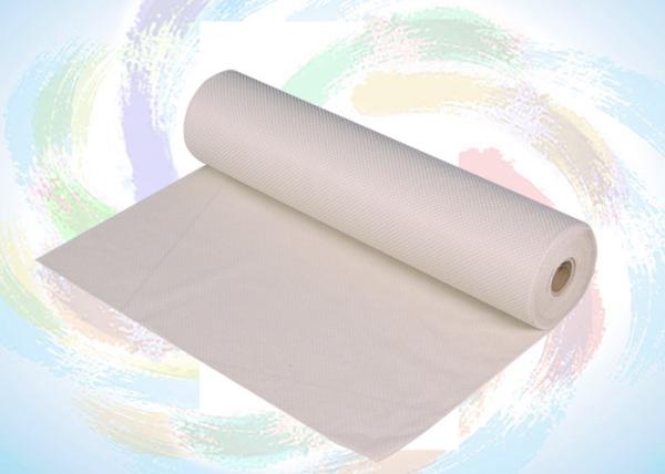 Waterproof tela 100% não tecida do deslizamento de Spunbond do polipropileno a anti Rolls branco/vermelho/verde