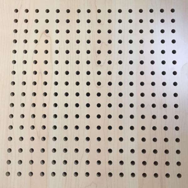 Natural Wooden Perforated Acoustic Soundproofing Panels For Studio Room