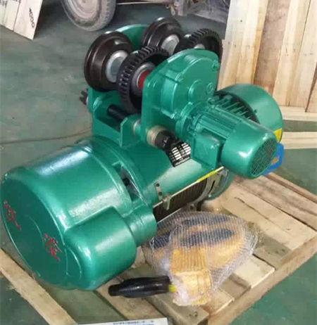 Trolley Type Electric Wire Rope Hoist , Motorized Chain Hoist For Warehouse