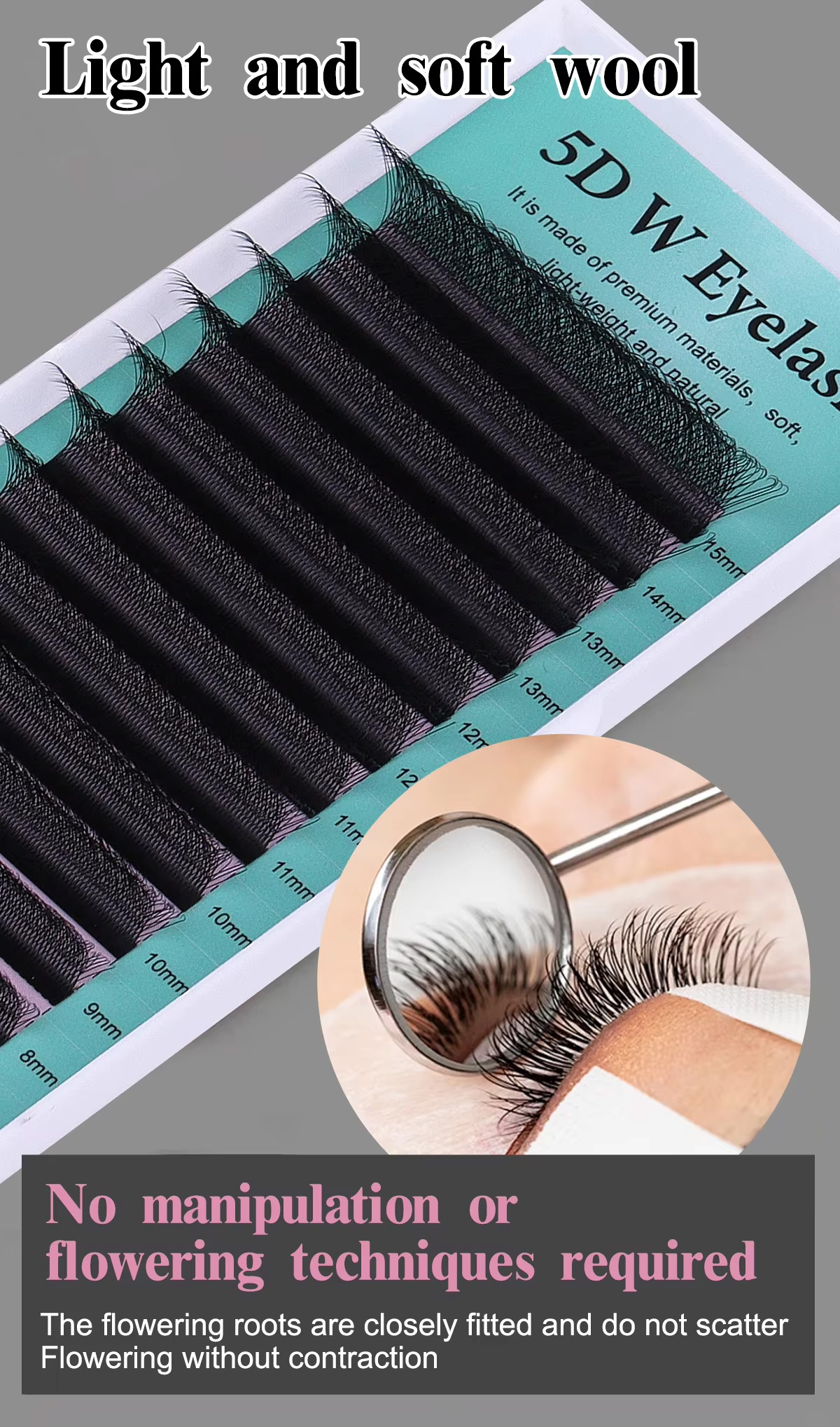 Custom Premade Fans 5D Eyelashes Extension Volume Diy Kits Individual Cashmere Lash Extensions