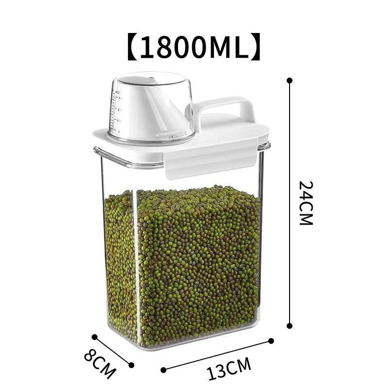Factory OEM Transparent Airtight Large Capacity Plastic Food Storage Container Set Kitchen Storage Bins with Lid