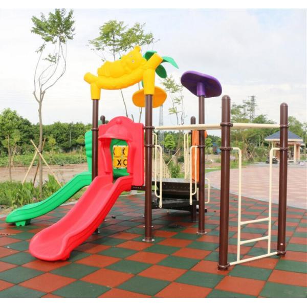 Colorful Playground Rubber Mats / Rubber Gym Floor Mats /Outdoor Rubber Tiles 50*50*5CM