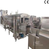 Stainless Steel Continuous Frying Machine For Peanut And Cashew Nuts At 0.6-0.8Mpa
