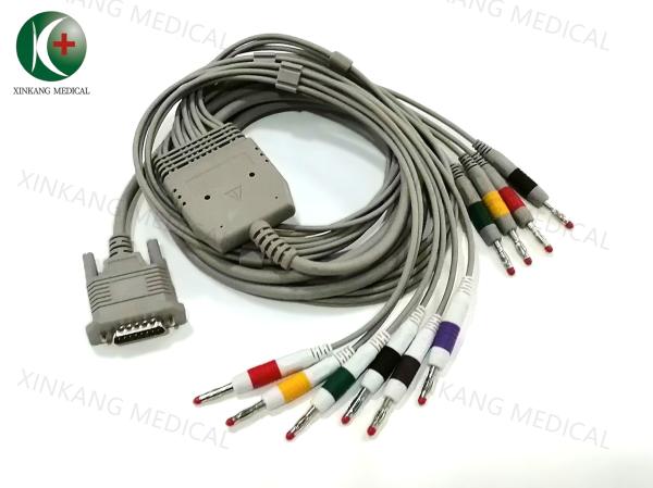 Tinned Copper Medical Split EKG Cable 12 lead 1 Meter Length