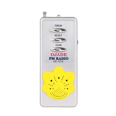 Rádio Handheld de FM do projeto super construído no orador com fone de ouvido estereofônico