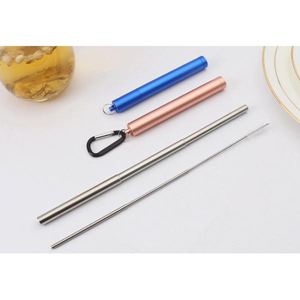 Bar Drinking 10.5 Stainless Steel Straws With Cleaner FDA Approved Reusable