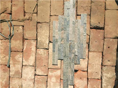 Natural stone Cement Back Ledge Stone , External Stone Wall Cladding With Cement Backing