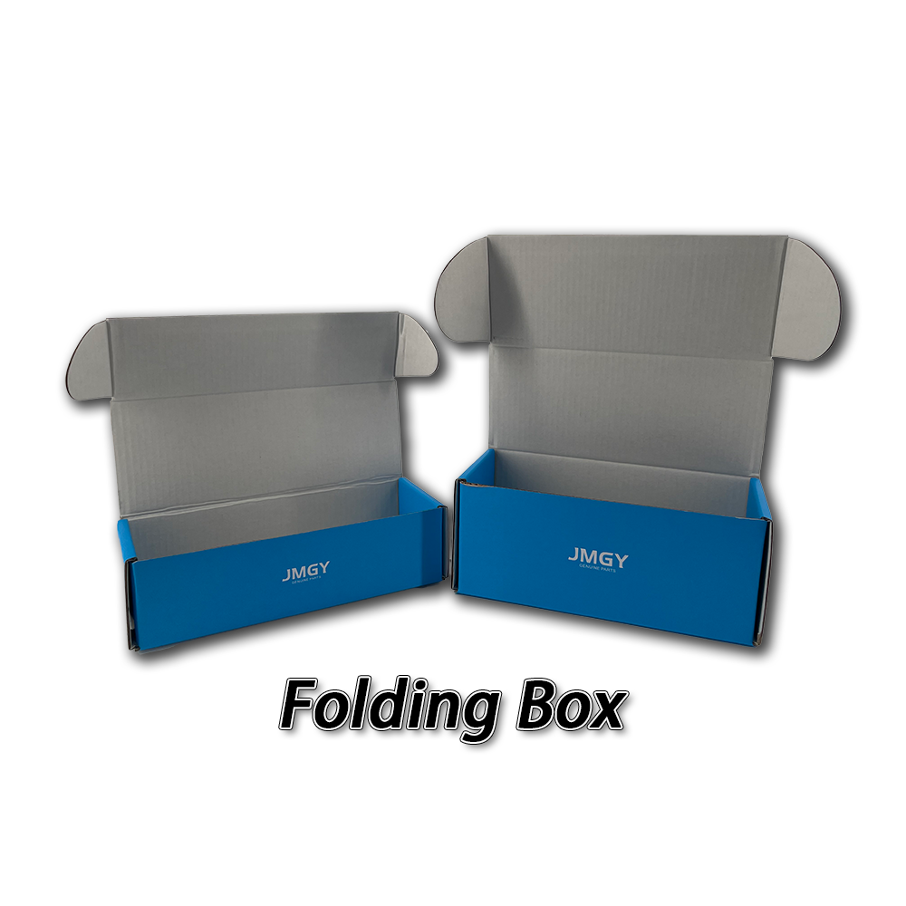Factory Original Auto Spare Part Packaging Custom Cardboard Folder Box with Embossed and Matt Laminated Finish