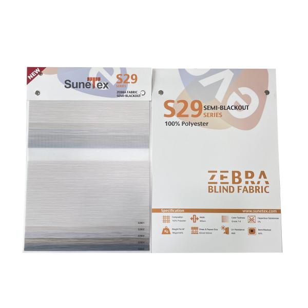 3m Width 100% Polyester Translucent Double Layer Roller Blinds Fabric For Home Decoration