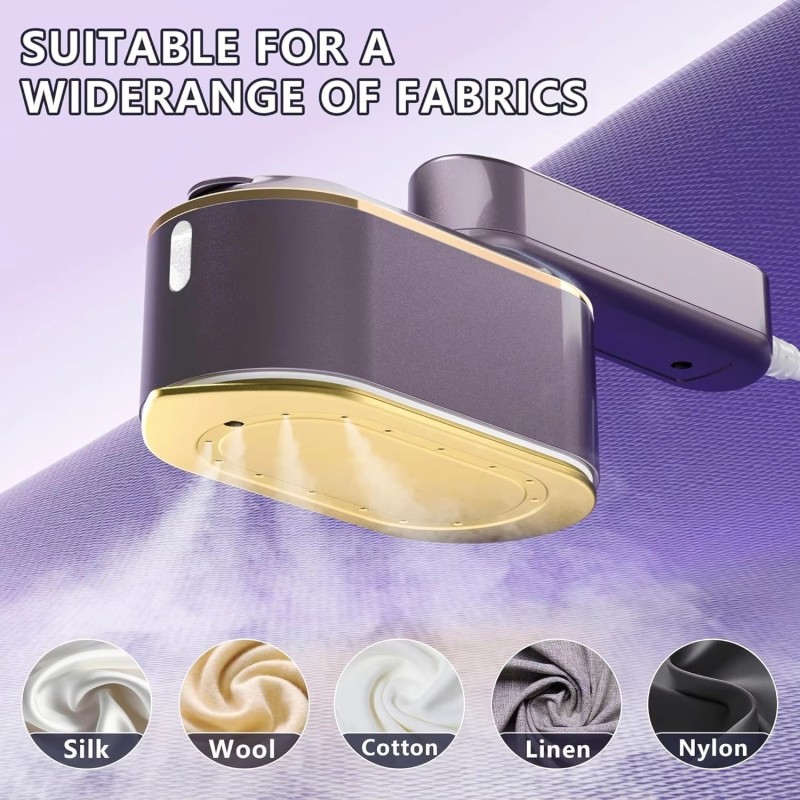 Portable Small Handheld Clothes Ironing Machine Dry Iron Electric Steam Iron 1200W Anti-Dry-Burning Household Hotel Outdoor Use