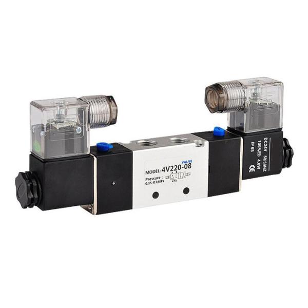 4V230-08 AIRTAC type 5 Way 3 Position Double Solenoid Air Valve 1/4