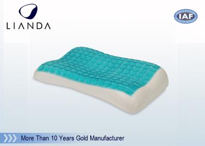 Flat Breath Contour Cooling Memory Foam Pillow Gel 80D Medium Soft 50×30×7 CM
