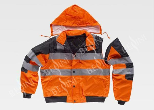 High Visibility Safety Work Clothes with Big side patch pockets Anti Shrink