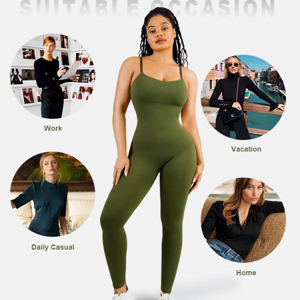 Plus Size Seamless One-Piece Curto Exercício Bodyjumpsuits Shapewear para Mulheres Controle de Barriga