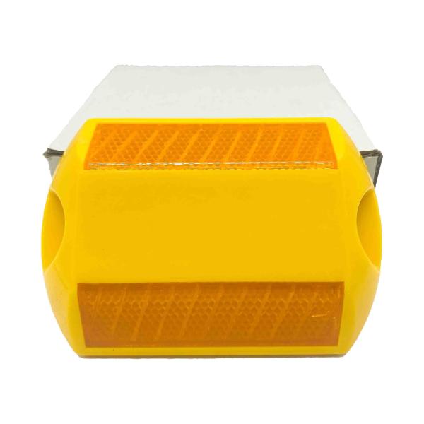 Driveway Safety Amber Plastic Road Reflectors Pavement Reflective Road Stud