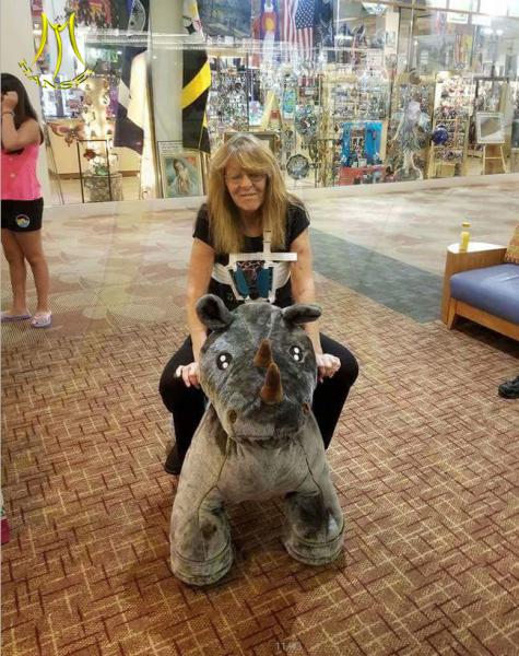 Hansel  luna park equipment plush animal electronic dog toy rides for sale