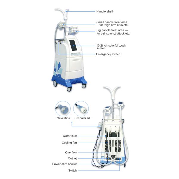 4 Handles Cryolipolysis Machine for Body Slimming and Fat Reduction