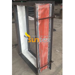 Пропитанные ткань/ткань стеклоткани силиконовой резины покрытые для соединения расширения/занавеса